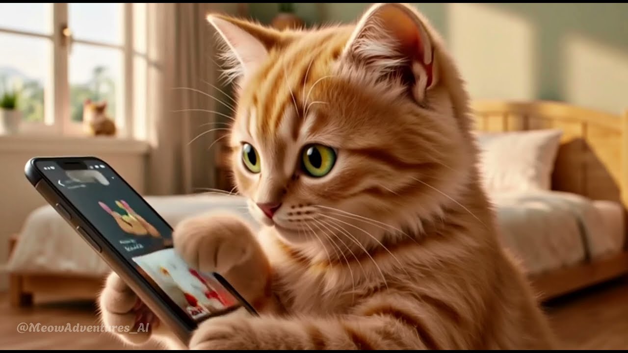 Ginger Kitten Wanted a Smartphone… What Happened Next Changed Everything 😿📱