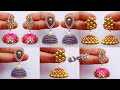 3 Beautiful Jhumka Earrings Making At Home | Silk Thread Jhumka Designs | Earrings | uppunutihome