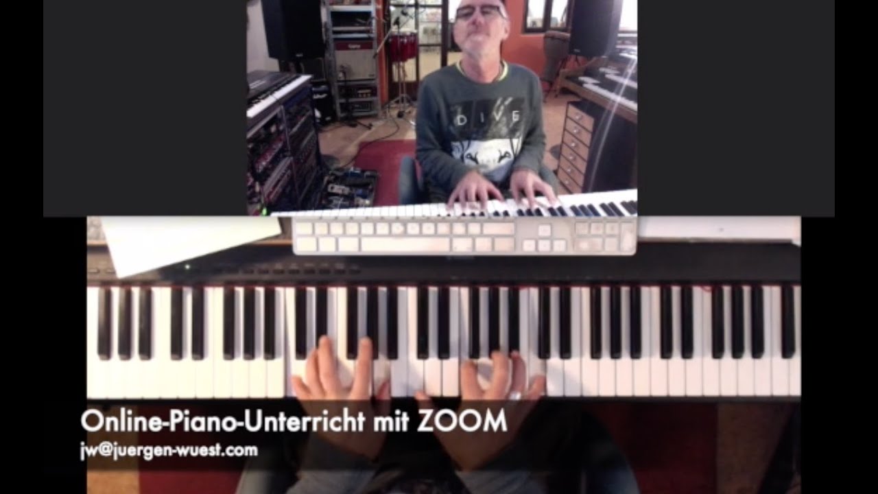 Online Piano Unterricht mit ZOOM