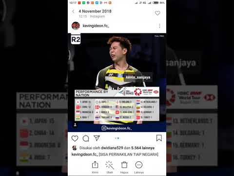 Kevin sanjaya... Aku adalah penggemar beratmu sejak kecil