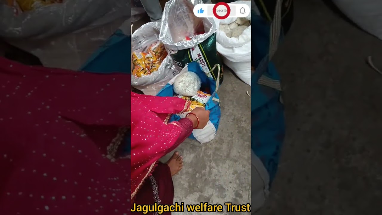 Jagulgachi welfare Trust Free monthly grocery distribution 
