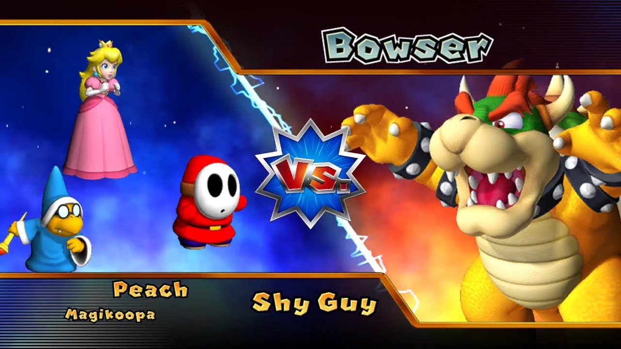 Mario Party 9 Bowser Station - Peach vs Magikoopa vs Shy Guy - Solo Mode