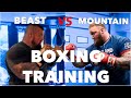 Eddie Hall Boxing Training - “The Beast” VS Hafthor Bjornsson “The Mountain&quot;