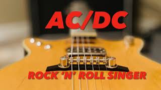 AC/DC Rock 'N' Roll Singer (Malcolm Young Guitar Lesson)