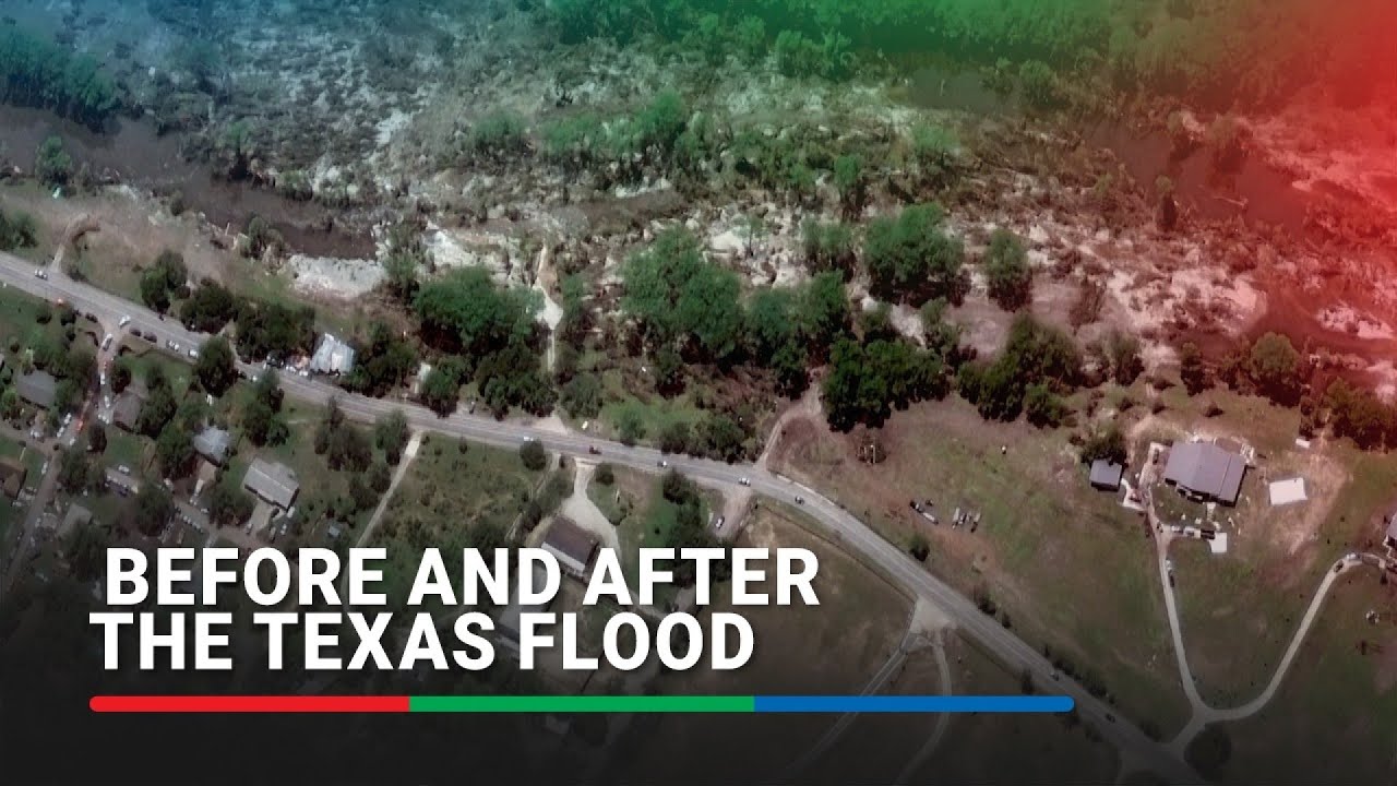 Satellite imagery shows areas along the Guadalupe River in Texas devastated after deadly flooding