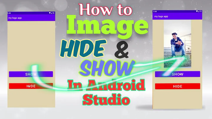 How to Hide and Show Image in Android Studio | How to Add Image In Android Studio |Image Hide & Show