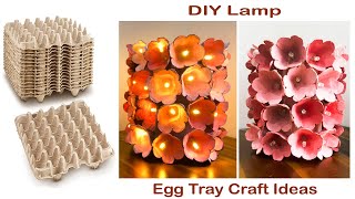 DIY Egg Tray Table Lamp Ideas | Egg Tray Craft Ideas | Recycle Egg Trays