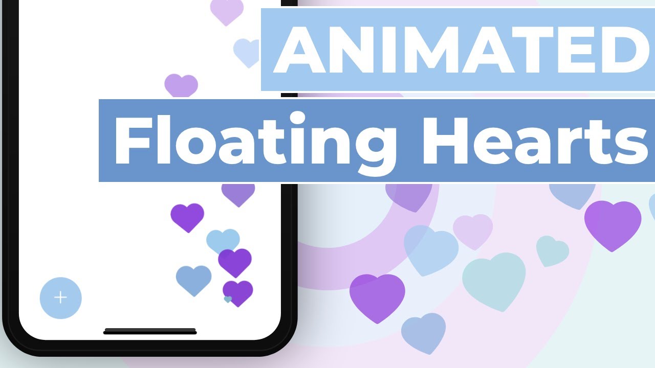 Floating Hearts Animation - React Native Animated #3