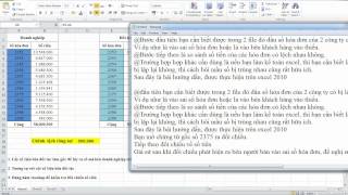Đối chiếu chênh lệch công nợ bằng excel