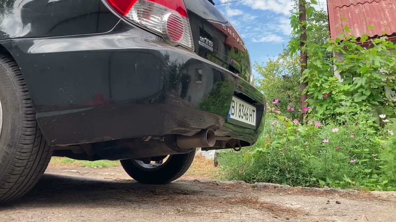sound subaru impreza 1.6ts muffler saab 9000 & custom exhaust manifold