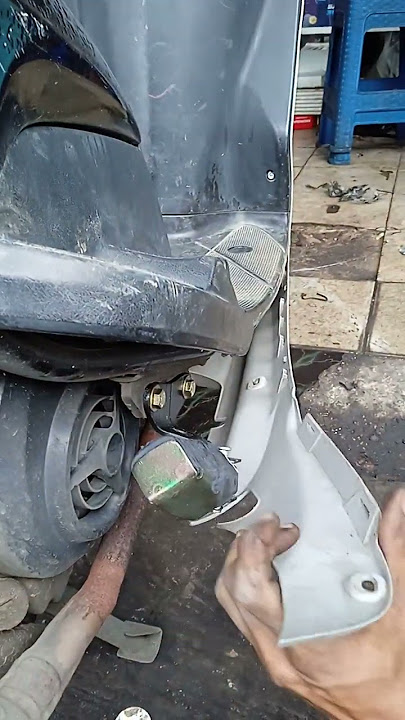 Teknik pasang footstep di motor mio.