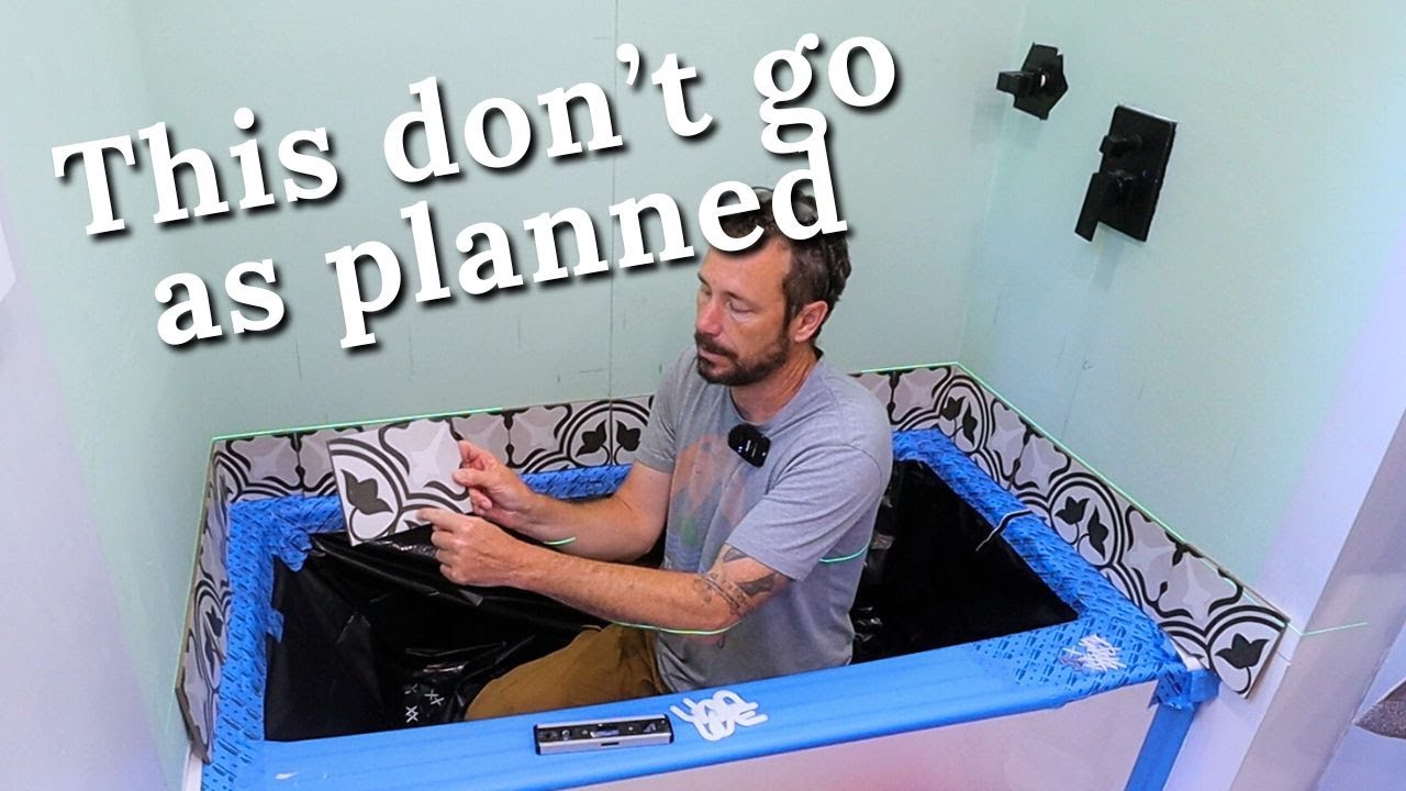 I started tile in the hall bathroom // 1930's Farmhouse Reno Ep 107