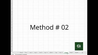 3 Simple methods to rename a sheet in Excel
