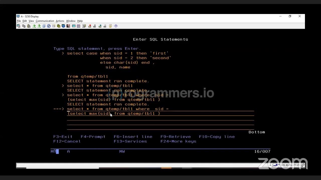26 IBMi AS400 Introduction To DB2 SQL YouTube 26 IBMi AS400 Introduction To DB2 SQL YouTube