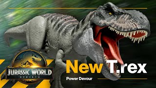 Jurassic World Rebirth: Power Devour™ T. rex Toy from Mattel / collectjurassic.com