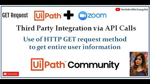 UiPath Integration with ZOOM | API Integration | GET HTTP Request | Anmol
