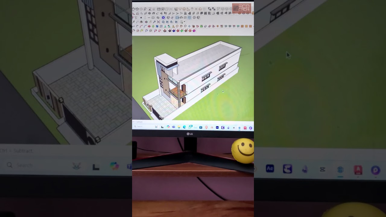 2 Storey 3BHK -2 Unit Residence | 3D Modelling to Render Views #residentialdesign #archviz
