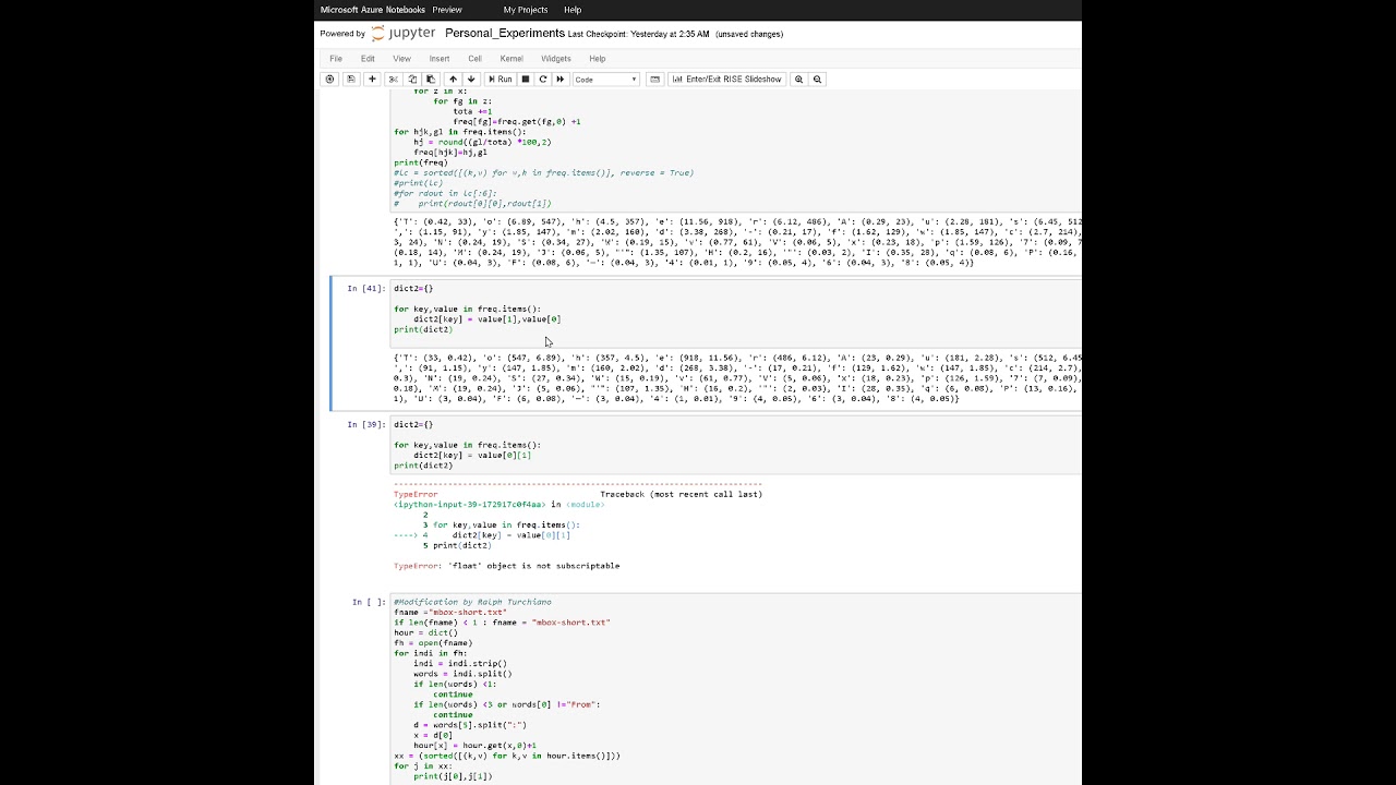 Fix Typeerror Int Or Float Object Is Not Subscriptable - Python