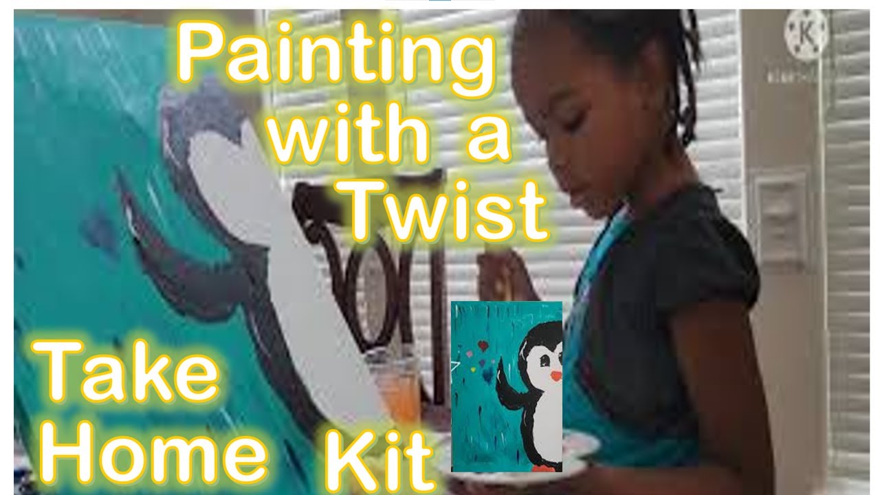 Painting With A Twist At Home Kit Peekaboo Penguin YouTube