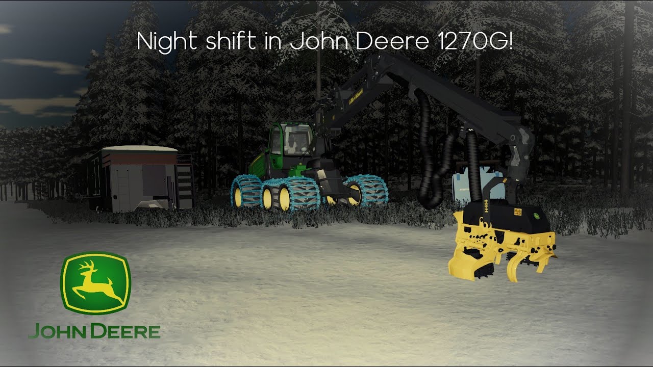 FS22 Winter wonderland! Harvesting on Holmåkra with JD 1270G! - YouTube