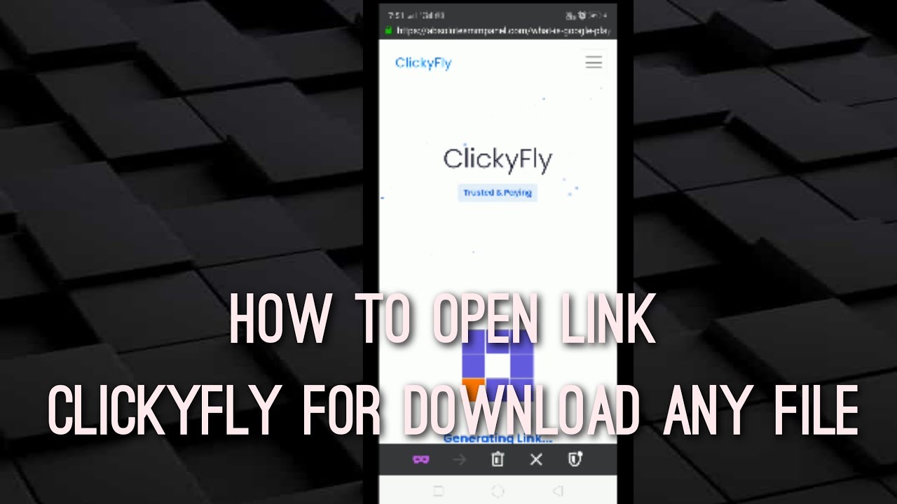 how to open Link Clickyfly I Full Tutorial 2020 I URL Shortness Earn money