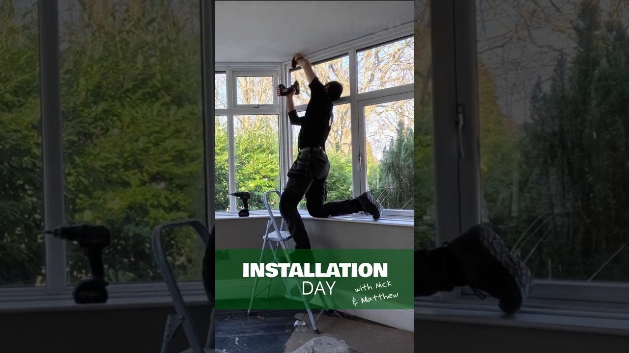 ⏳ Watch Nick Install Bay Window Shutters at Lightning Speed in Belfast! ⚡🏡 