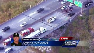 Multi-vehicle crash Friday snarls I-435 at Highway 210