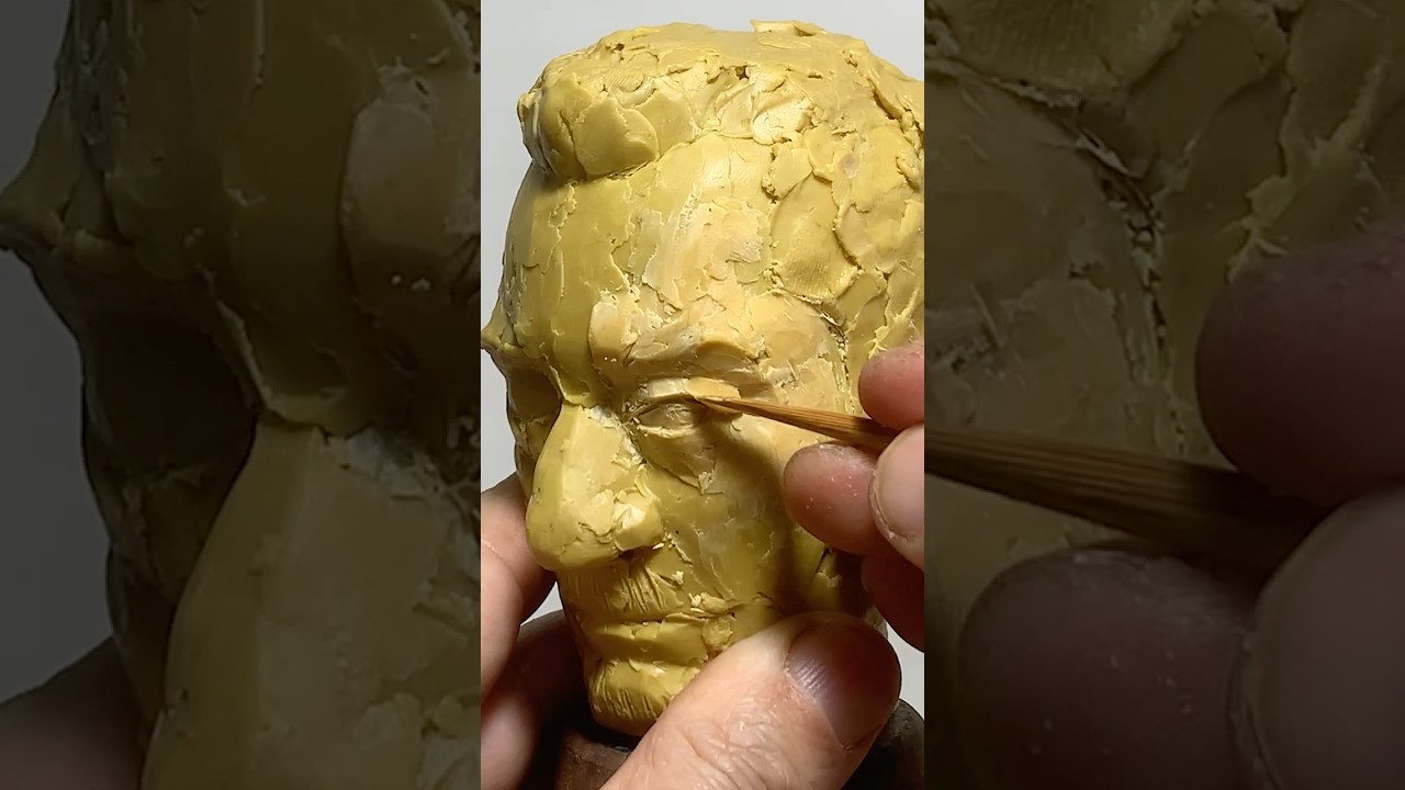 Sculpting De Niro’s Intense Gaze 