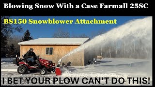 Case Farmall 25SC Snowblower Test and Review