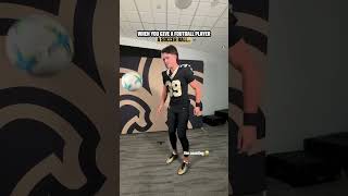When You Give Saints Kicker Charlie Smyth a Soccer Ball ⚽
