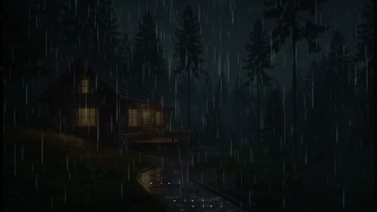 Rain Sounds for Deep Sleep & Meditation | Calm Night Rain Ambience