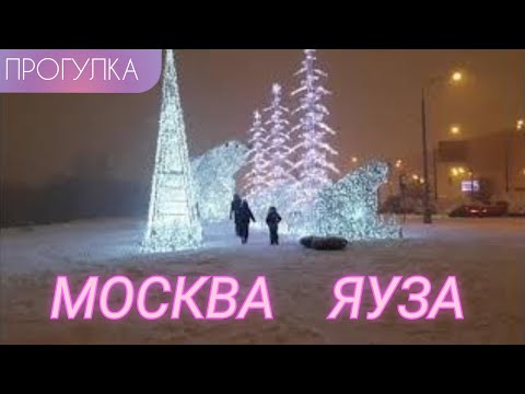Парк у Яузы. Москва. От Медведково до Ростокинского акведука. Мистика! Большая зимняя прогулка.