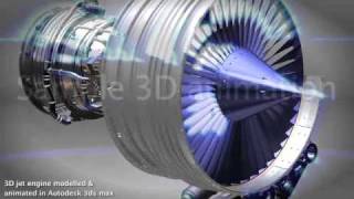 Pratt & Whitney 3D animated Engine