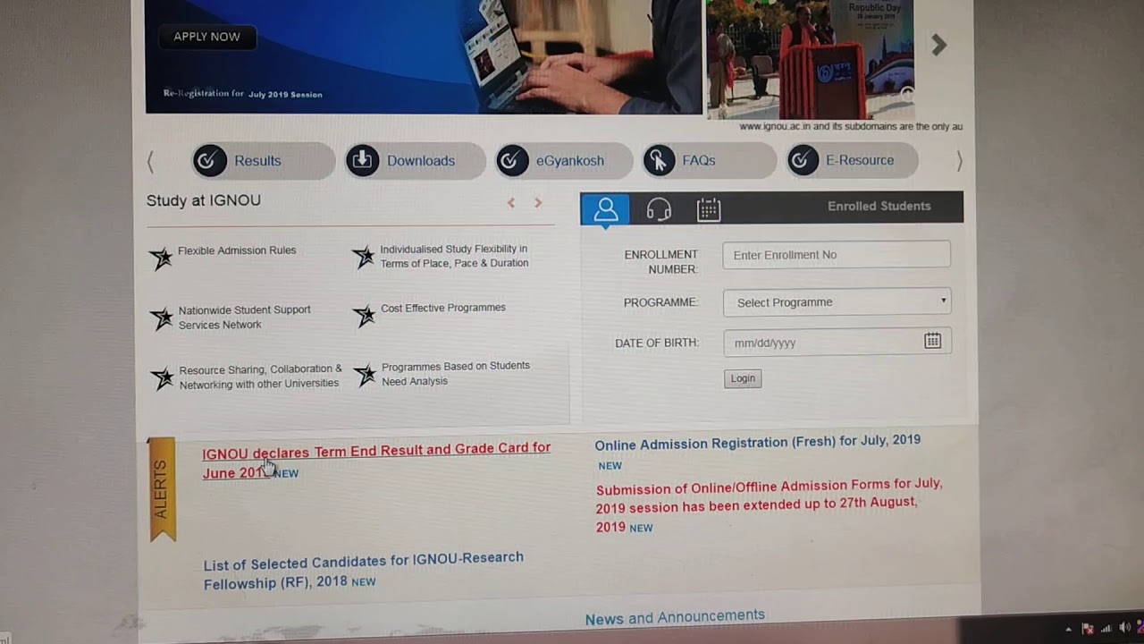 IGNOU RESULT DECLARED NOT SHOWN JUNE 2019