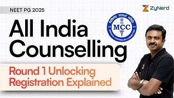 All India Counselling (Round 1) Unlocking Registration Explained | NEET PG 2025 - Promo