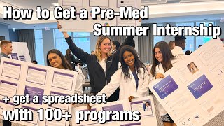 How to get an Internship as a Pre-Med and Why They Matter || Cecile S