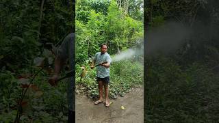 super powerful diy water gun with long bamboo #bamboo #bushcraft #craft #diy