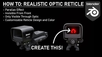 Blender 3D | Red Dot, Holographic, Reflex Sight Reticle Effect Tutorial