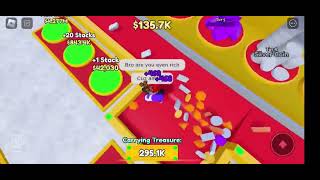 Merge to get rich tycoon (reaching 100 stacks again) Roblox screenshot 2