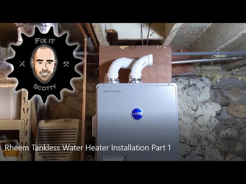 Rheem Tankless Water Heater Installation Part 1: sizing, buying and