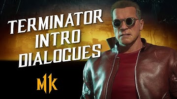 Terminator Intro Dialogue vs All Characters – Mortal Kombat 11