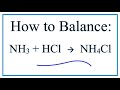 Balancing Chemical Equations
