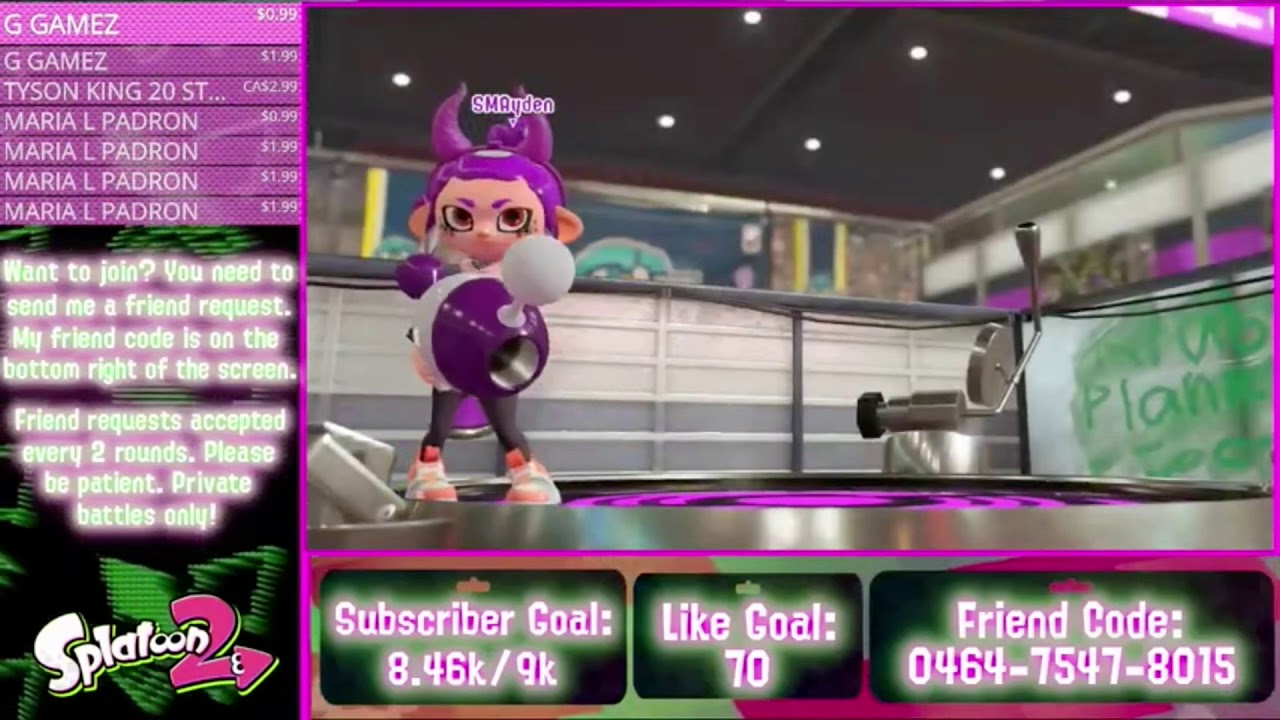 Goggles vs SMAyden! (1v1) - Splatoon 2.