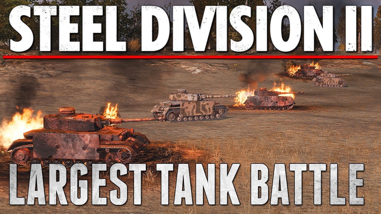LARGEST ARMORED BATTLE  - Steel Division 2 - Multiplayer Gameplay [4V4]