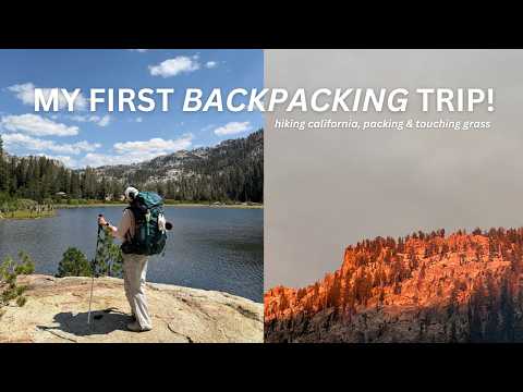 backpacking adventures 🏕️ my first time, escaping to nature, packing & meals