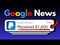 Earn 1600 per day using google news free  how to make money online