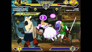 MUGEN: Tenderjaw and Sharpteeth VS Link and Devilotte