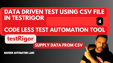 #4 - GenAI Tool - DataDriven Testing using CSV In #testrigor || Parameterize Tests using CSV file