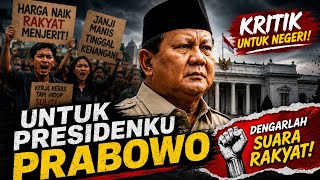 UNTUK PRESIDENKU PRABOWO - Lagu Kritik Sosial Indonesia Terbaru | Harga Naik, Rakyat Menjerit