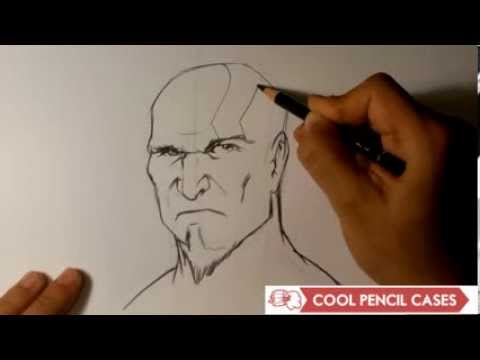 god of war 3 kratos drawing